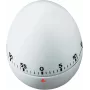 TFA DOSTMANN Eier-Küchentimer, mechanisch, weiß, 60 Minuten, Glocken-Alarm, 60 x 74 mm 38.1002