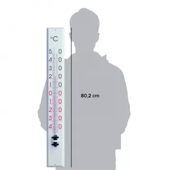 TFA Dostmann 12.2015 Analoges Wandthermometer Weiß