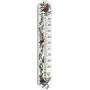 TFA Dostmann Analoges Innen-/Außenthermometer Weiß, Blumenmotiv (12.3040.20)