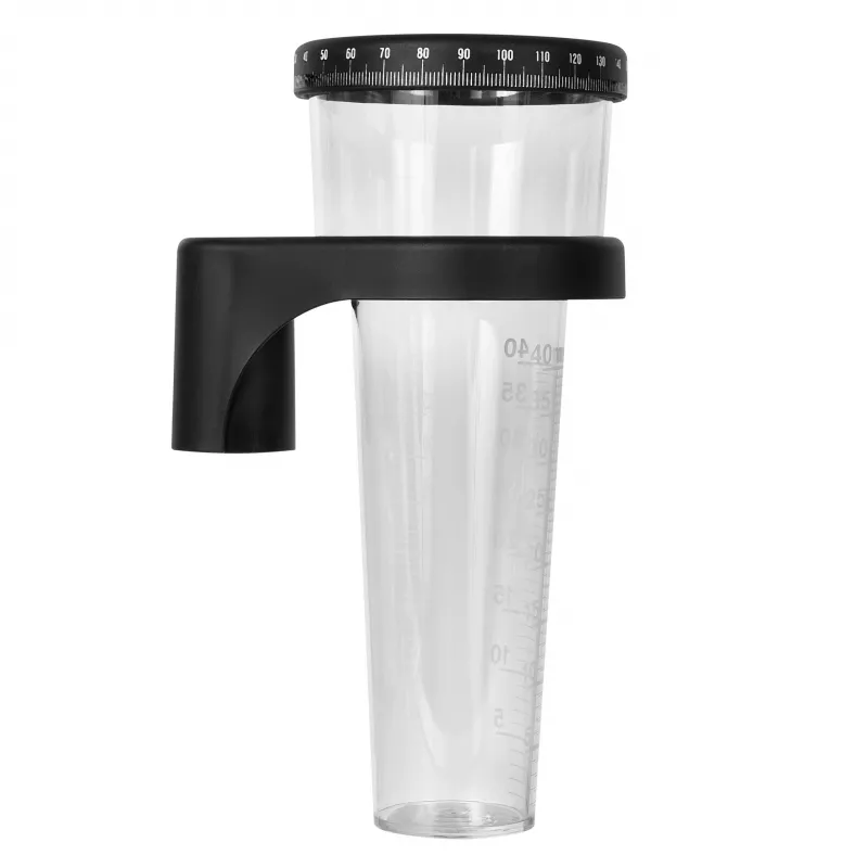 TFA Dostmann 47.1001 Regenmesser, Transparent/Schwarz, 0-40 mm, Manuell