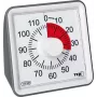 TFA DOSTMANN VISUAL Timer Weiß Analog 60-Minuten Mechanischer Countdown mit Geräuschlosem Betrieb und Akustischem Alarm (38.2043.10)