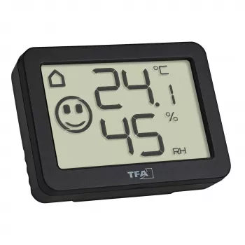 TFA Dostmann Digitales Thermo-Hygrometer Schwarz (30.5055.01)