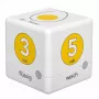 TFA Dostmann Cube Timer Digitaler Eieruhr, Weiß/Gelb (38.2041.07)