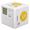 TFA Dostmann Cube Timer Digitaler Eieruhr, Weiß/Gelb (38.2041.07)