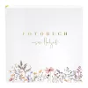 Goldbuch Blütenliebe 30x31 Hochzeitsfotoalbum, 60 weiße Seiten, Blumencover 08 044