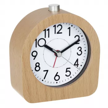 TFA Dostmann 60.1038.05 Quarz-Wecker Buchenholz