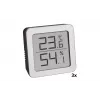 TFA Dostmann 95.2019.54 Digitales Thermo-Hygrometer 3er-Set zur Innenraumklimaüberwachung, Weiß/Silber