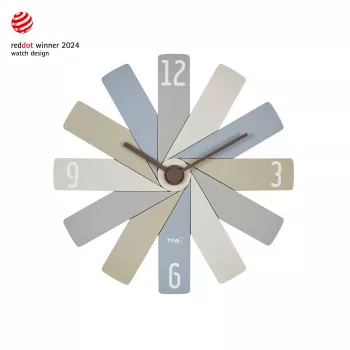 TFA Dostmann 60.3020.30 Quarz-Wanduhr 400 mm bunt schleichendes Uhrwerk leise