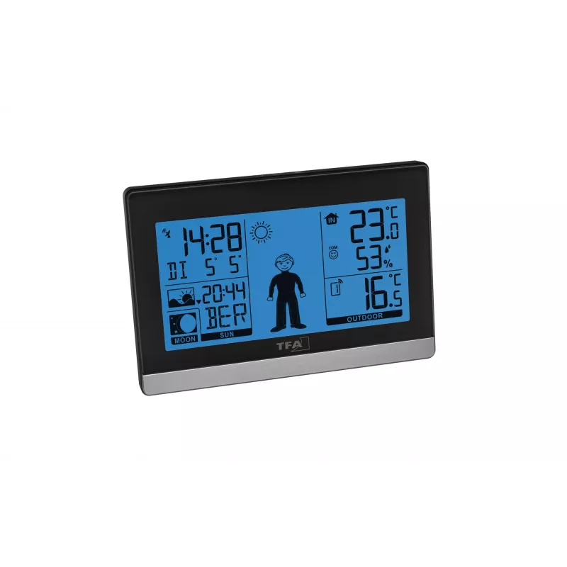 TFA Dostmann Weather Boy Funk-Wetterstation, Schwarz 35.010832