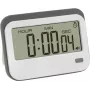 TFA Dostmann 38.2052.02 Digitaler Timer mit Stoppuhr und Wecker, Weiß/Grau