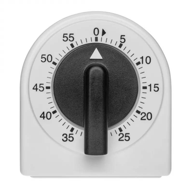 TFA Dostmann Analoger Küchenwecker Eieruhr Weiß-Schwarz Analog (38.1041)