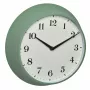 TFA Dostmann 60.3540.04 Funk-Wanduhr mit Thermometer und Hygrometer, Minzgrün