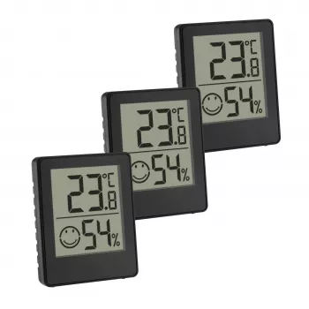 TFA Dostmann Digitales Thermo-Hygrometer Schwarz (30.5039.01.03)