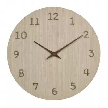 TFA Dostmann 60.3072.01 Quarz-Wanduhr 298 mm Helles Holz