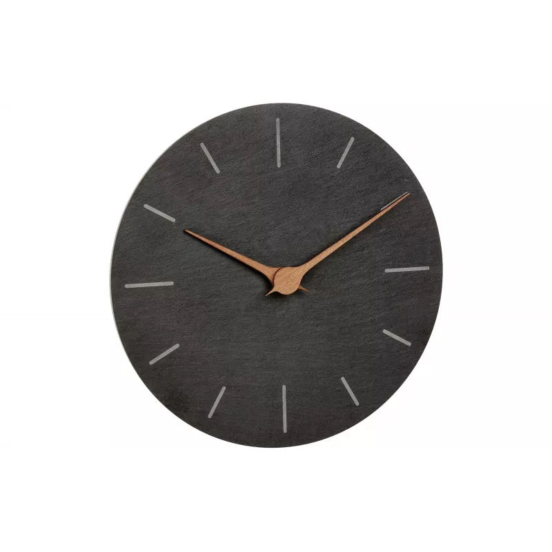 TFA Dostmann 60.3068.10 Quarz-Wanduhr 25 cm Schiefer, schleichendes Uhrwerk