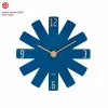 TFA Dostmann 60.3020.06 Mitternachtsblaue Wanduhr mit schleichender Sekunde 400mm