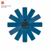 TFA Dostmann 60.3020.06 Mitternachtsblaue Wanduhr mit schleichender Sekunde 400mm