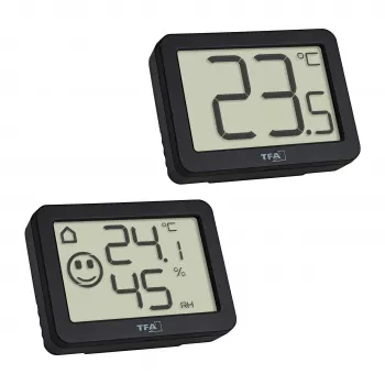 TFA Dostmann Thermo-/Hygrometer Schwarz 95.2020.01