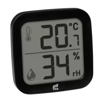 TFA Dostmann 30.3908.01 ID-A0 Innenraum-Funk-Thermo-Hygrosensor, 868 MHz, Temperatur -10 bis +60°C, Luftfeuchtigkeit 1-99% RH