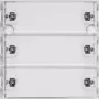 Gira KNX RF Tastsensor 3-fach System 55, Reinweiß Glänzend 510300