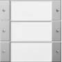 Gira 2133600 Wippe 3-fach BSF System 55 Klar/Edelstahl