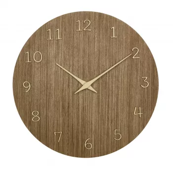 TFA Dostmann 60.3072.23 Quarz-Wanduhr 298 mm Dunkles Holz
