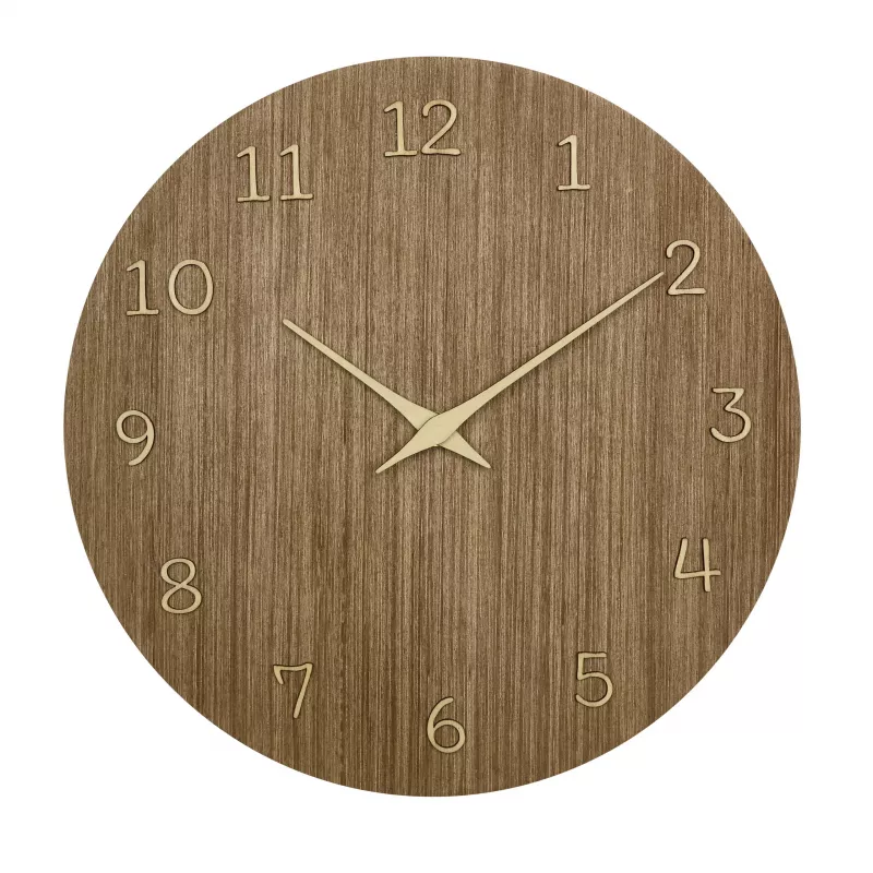 TFA Dostmann 60.3072.23 Quarz-Wanduhr 298 mm Dunkles Holz
