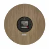 TFA Dostmann 60.3072.23 Quarz-Wanduhr 298 mm Dunkles Holz