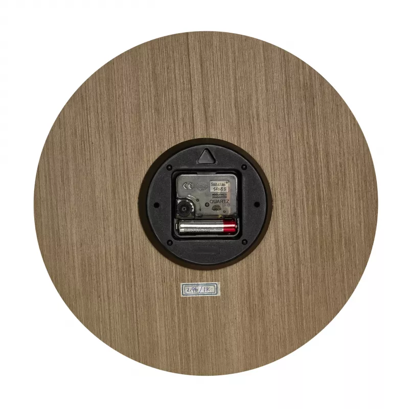 TFA Dostmann 60.3072.23 Quarz-Wanduhr 298 mm Dunkles Holz