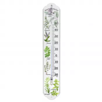 TFA Dostmann Analoges Innen-/Außenthermometer Weiß, Grün 12.3040.21