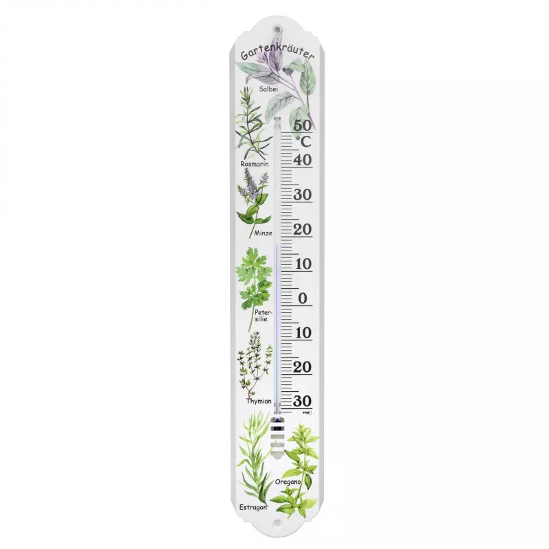 TFA Dostmann Analoges Innen-/Außenthermometer Weiß, Grün 12.3040.21