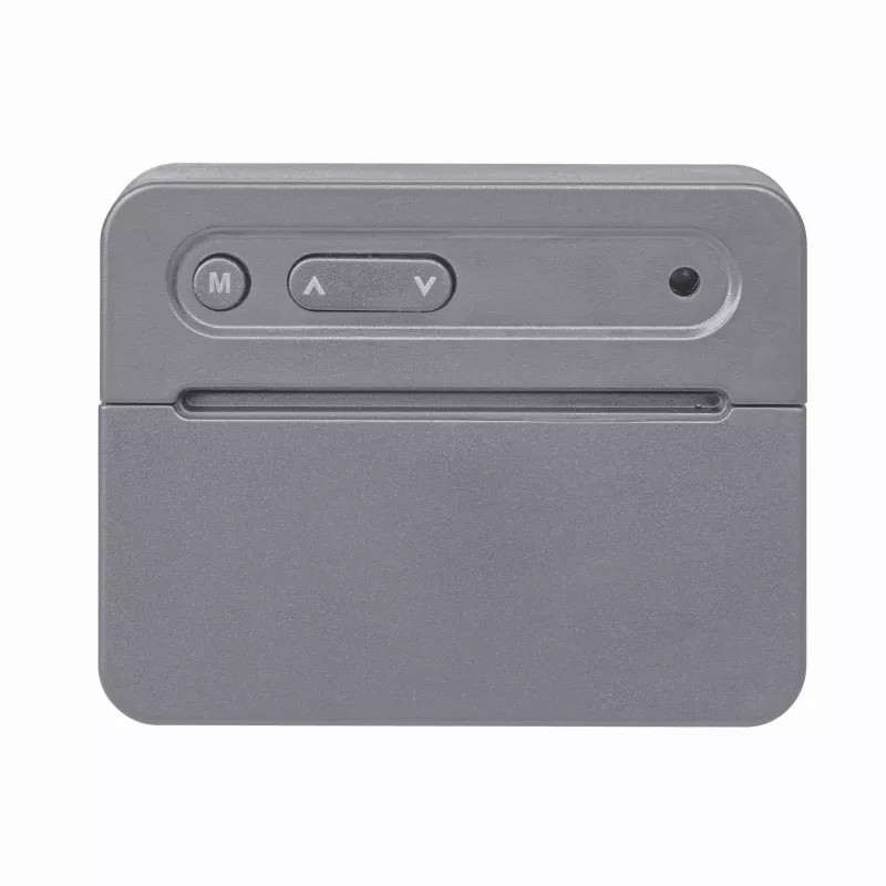 TFA Dostmann 60.2044.10 Quarz-Wecker Grau mit Einzelalarm