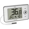 TFA Dostmann LT 202 Digitales Profi-Thermometer mit Kabelsensor, Weiß 30.1052.02