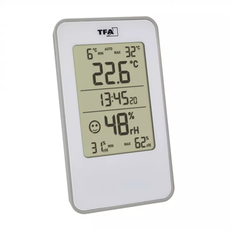 TFA Dostmann 30.5057.02 Digitales Thermo-Hygrometer Innen Weiß