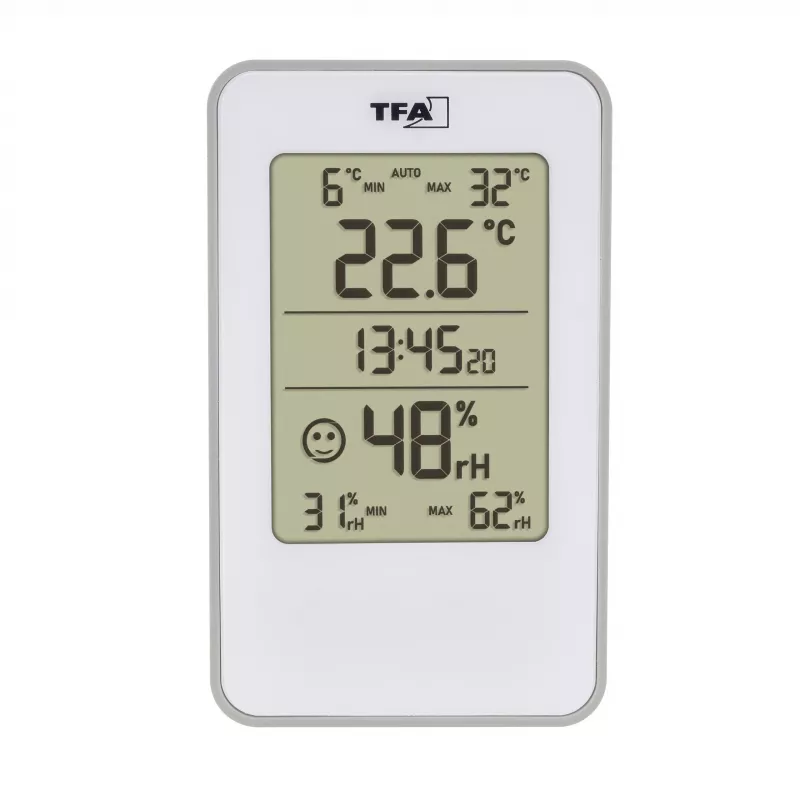 TFA Dostmann 30.5057.02 Digitales Thermo-Hygrometer Innen Weiß