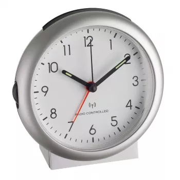 TFA Dostmann 98.1036 Quarz-Wecker Silber