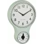 TFA Dostmann 60.3073.20 Quarz Mechanische Wanduhr 196 mm x 58 mm Minze