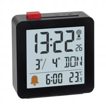TFA Dostmann Digital-Wecker Schwarz (60.2566.01)