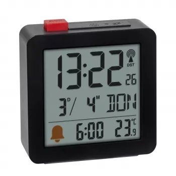 TFA Dostmann Digital-Wecker Schwarz (60.2566.01)