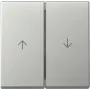 Gira System 55 Wippe 2-fach mit Pfeilsymbolen, Edelstahl-Optik 3294600