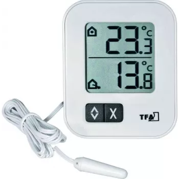 TFA Dostmann 30.1043.02 Digitales Thermo-Hygrometer Weiß
