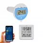 TFA Dostmann TFA.me Smart Pool Thermometer Starter-Set mit WLAN-Gateway und schwimmendem Pool-Sensor, Weiß 35.8110.02