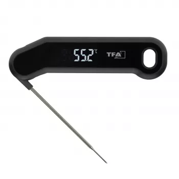 TFA Dostmann Kabelloses Grillthermometer Schwarz (14.1519.01)