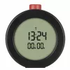 TFA Dostmann 60.2569.01 Funkwecker, großes Display, Timer, Schwarz/Rot