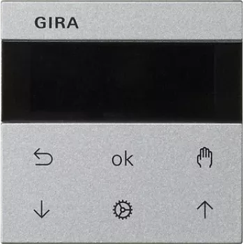 Gira System 3000 Jalousie- und Zeitschaltuhr-Display, Reinweiß 536626