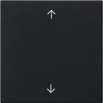 Gira System 3000 Wippschalter-Aufsatz mit Pfeilsymbolen, Schwarz 5361005
