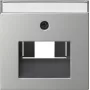 Gira System 55 Abdeckplatte für UAE/IAE- und Netzwerkdosen, Edelstahl gebürstet 0284600