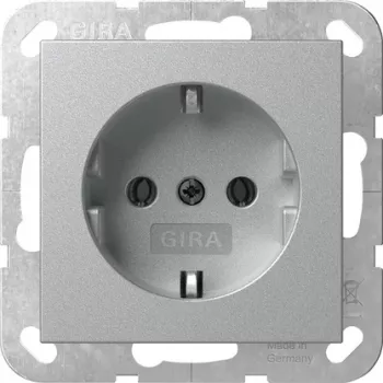 GIRA 418026 SCHUKO Steckdose System 55 Unterputz Aluminium