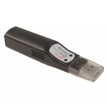 TFA Dostmann Temperatur- und Feuchtigkeitsdatenlogger mit USB-Schnittstelle, 50.000 Messwerte, -40 bis +70 °C, 0,1 °C Auflösung (311.054)
