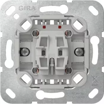 GIRA 310900 Wippschaltereinsatz, 2-polig, Wechselschalter, 10 A, 250 V, Unterputzmontage